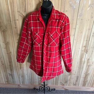 Outdoor Exchange Vintage Quilted Red Lumberjack Jacket Tall 80s